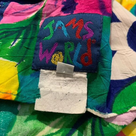 Jams World Dress Bright Multicolored Floral sz 11 vintage - Picture 7 of 7